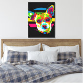 Toile Chihuahua Head_Dog Lover (Insitu(Chambre))