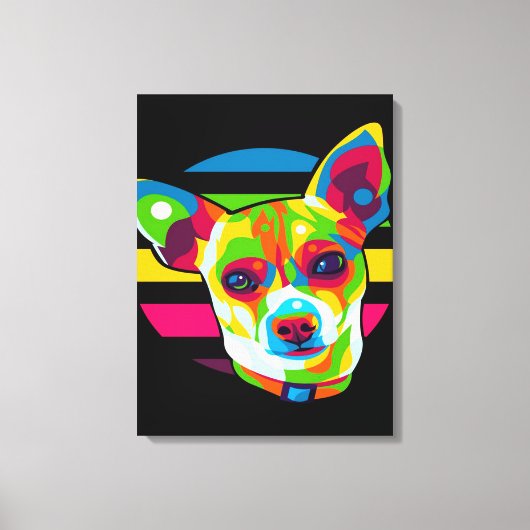 Toile Chihuahua Head_Dog Lover (Recto)