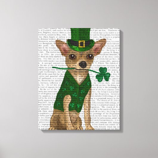Toile Chihuahua Leprechaun (Recto)