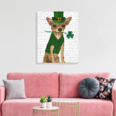 Toile Chihuahua Leprechaun (Insitu(Salon))