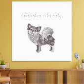 Toile Chihuahua Vibes Premium Wrapped Canvas Art (Insitu(Salon))