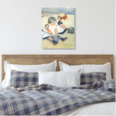 Toile Children Playing on the Beach (Insitu(Chambre))