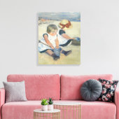 Toile Children Playing on the Beach (Insitu(Salon))