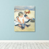 Toile Children Playing on the Beach (Insitu (Plancher de Bois))