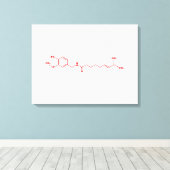 Toile Chili Capsaicin Formule chimique moléculaire (Insitu (Plancher de Bois))