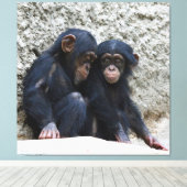 Toile Chimpanzé 022 (Insitu (Plancher de Bois))