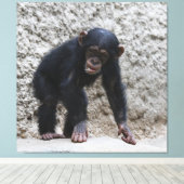 Toile Chimpanzé 031 (Insitu (Plancher de Bois))