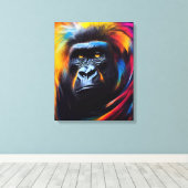 Toile Chimpanzé Ape Animal Discovery Adventure Nature (Insitu (Plancher de Bois))