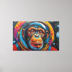 TOILE CHIMPANZÉ DANS L'ESPACE-19