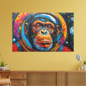 TOILE CHIMPANZÉ DANS L'ESPACE-19 (Insitu(Salon))