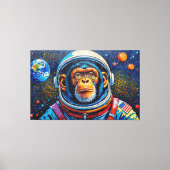 TOILE CHIMPANZÉ DANS L'ESPACE-2 (Recto)