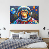 TOILE CHIMPANZÉ DANS L'ESPACE-2 (Insitu(Chambre))