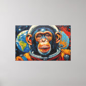 TOILE CHIMPANZÉ DANS L'ESPACE-6 (Recto)