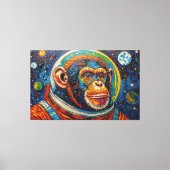 TOILE CHIMPANZÉ DANS L'ESPACE-9 (Recto)