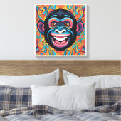 Toile Chimpanzé fou mignon (Insitu(Chambre))