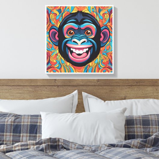 Toile Chimpanzé fou mignon (Insitu(Chambre))
