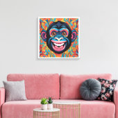 Toile Chimpanzé fou mignon (Insitu(Salon))