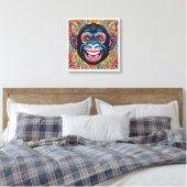 Toile Chimpanzé fou mignon (Insitu(Chambre))