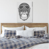 Toile Chimpanzé vintage (Insitu(Chambre))