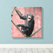 Toile Chimpanzée 001 (Insitu (Plancher de Bois))