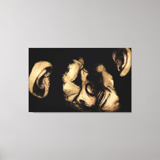 Toile chimpanzés embrassants