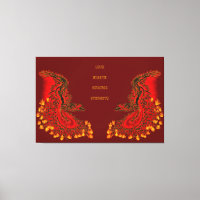 Chine Dragon rouge et or design