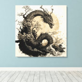 Toile Chinese dragon 2 (Insitu (Plancher de Bois))