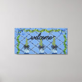 Toile Chinoiserie Blue Ginger Jars Topiary (Recto)