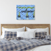 Toile Chinoiserie Blue Ginger Jars Topiary (Insitu(Chambre))