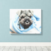 Toile Chiot après bain (Insitu (Plancher de Bois))