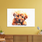 Toile Chiot aquarelle (Insitu(Salon))
