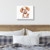 Toile Chiot Beagle Kawaii (Insitu(Chambre))