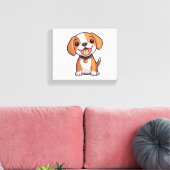 Toile Chiot Beagle Kawaii (Insitu(Salon))
