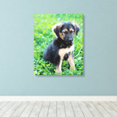 Toile Chiot berger allemand (Insitu (Plancher de Bois))