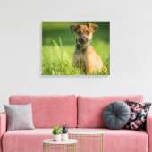 Toile Chiot Dans L'Herbe (Insitu(Salon))