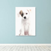 Toile Chiot de race croisée (2 mois) (Insitu (Plancher de Bois))