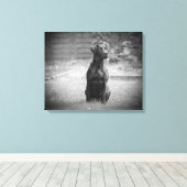 Toile Chiot de récupération Black Labrador (Insitu (Plancher de Bois))