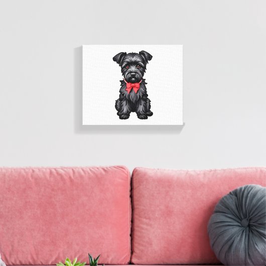 Toile Chiot de Schnauzer miniature (Insitu(Salon))