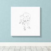 Toile Chiot de teckel à poil dur mignon (Insitu (Plancher de Bois))