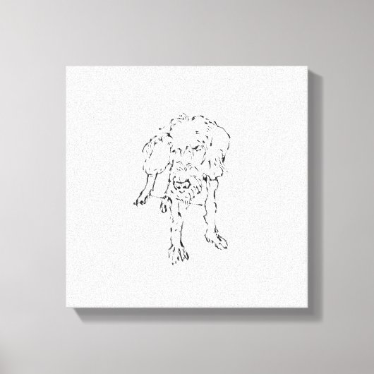 Toile Chiot de teckel à poil dur mignon (Recto)