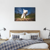 Toile Chiot de Terrier de West Highland (Insitu(Chambre))