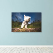 Toile Chiot de Terrier de West Highland (Insitu (Plancher de Bois))
