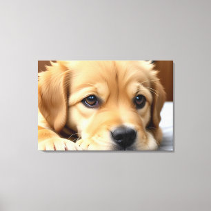 Toile Chiot Golden Retriever