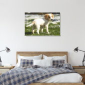 Toile Chiot jouant dans la neige (Insitu(Chambre))