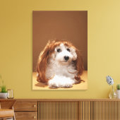 Toile Chiot portant une perruque au gingembre (Insitu(Salon))