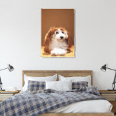 Toile Chiot portant une perruque au gingembre (Insitu(Chambre))