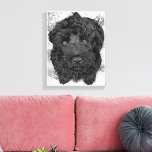 Toile Chiot russe Terrier noir (Insitu(Salon))