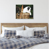 Toile Chiots de boîte dans le panier (Insitu(Chambre))