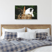 Toile Chiots de boîte dans le panier (Insitu(Chambre))