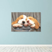 Toile Chiots endormis (Insitu (Plancher de Bois))